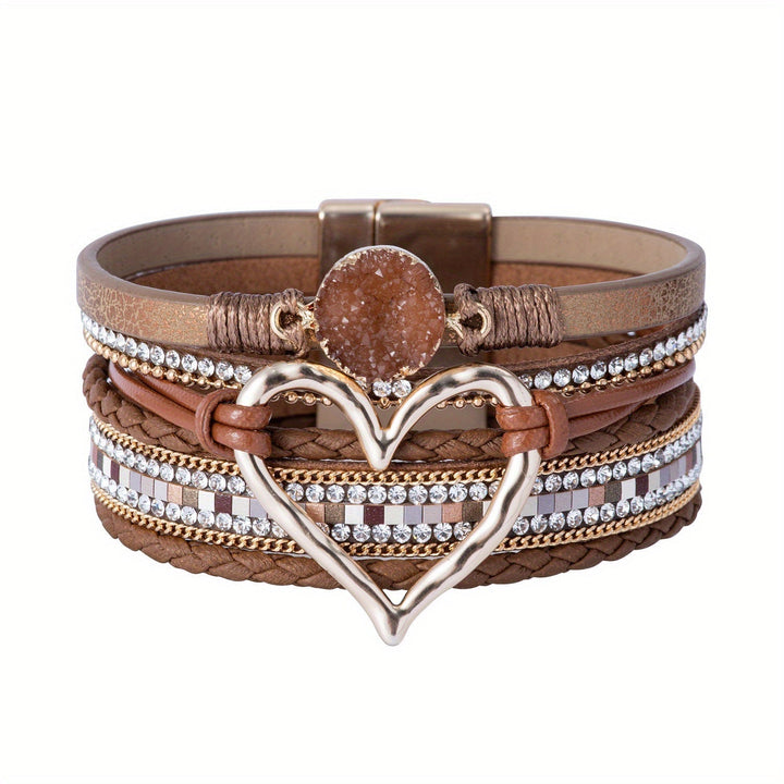 Bransoletka Boho Multistrat z Skóry
