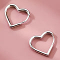 Złote sercowe kolczyki ze stali nierdzewnej