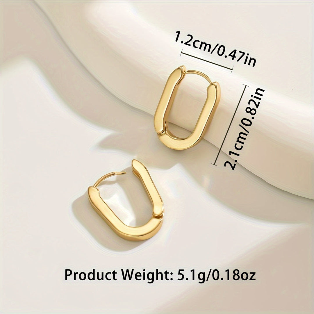 Eleganckie geometryczne kolczyki