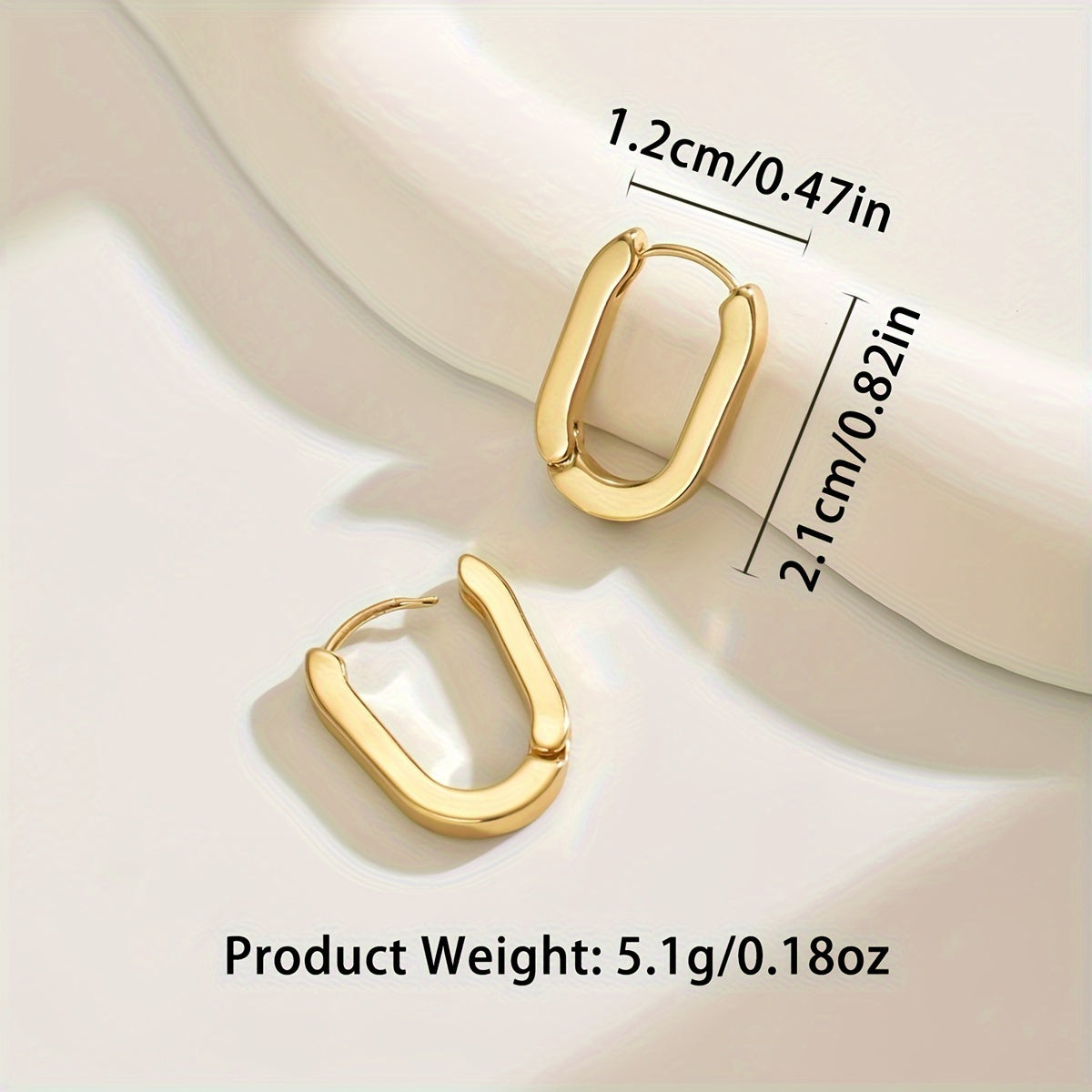Eleganckie geometryczne kolczyki