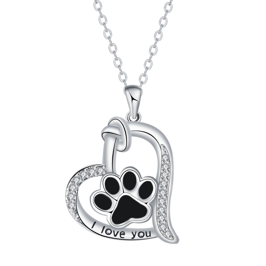 Naszyjnik z Wisiorkiem w Kształcie Odcisku Łapy