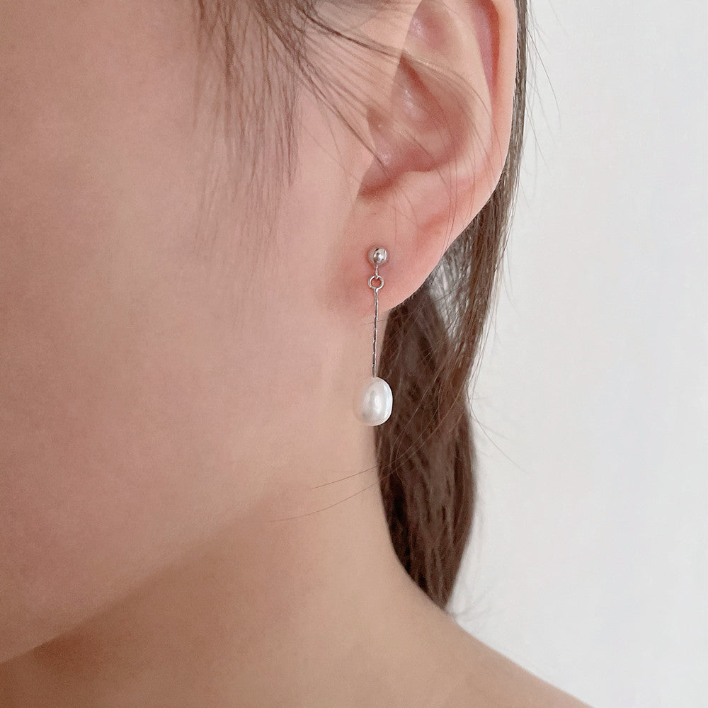 Kolczyki z Elegancką Perłą