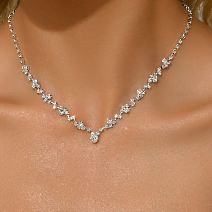 Elegancka Kolia Ślubna z Diamentami