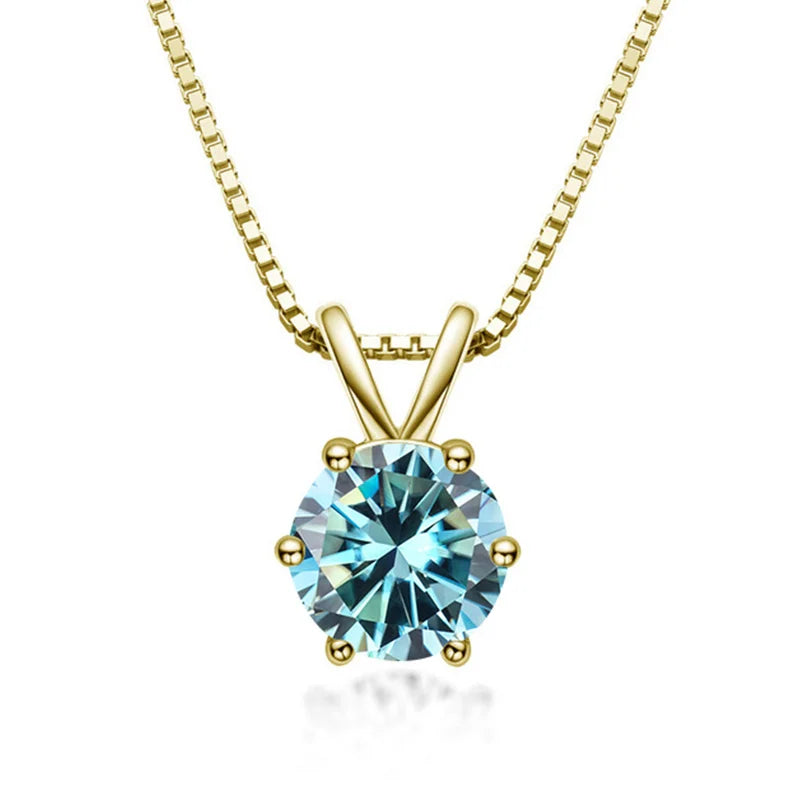 Elegancki Naszyjnik Solitaire z Moissanitem