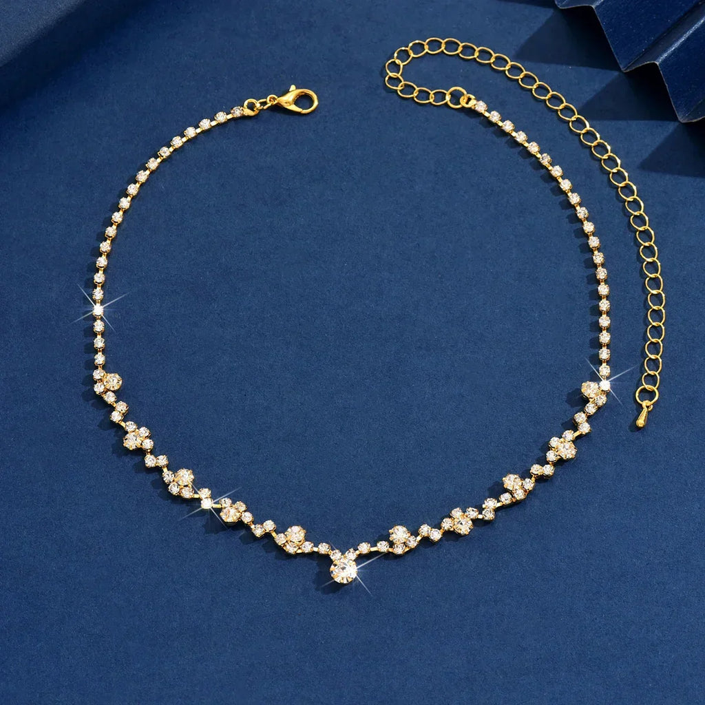 Elegancka Kolia Ślubna z Diamentami