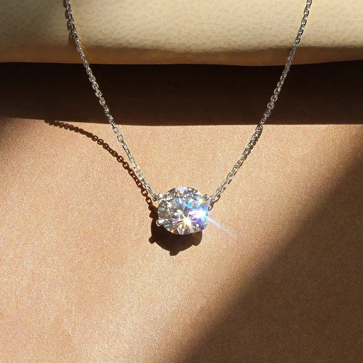 Elegancki Naszyjnik Solitaire z Kryształem