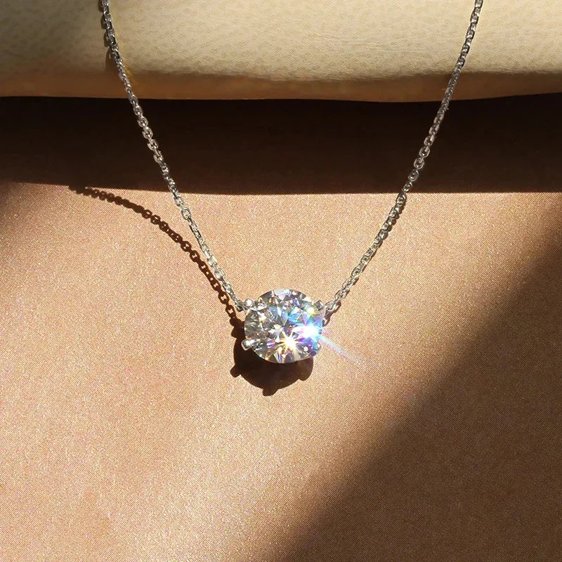 Elegancki Naszyjnik Solitaire z Kryształem