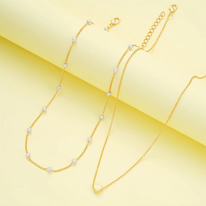 Elegancki Minimalistyczny Zestaw Naszyjnika i Bransoletki